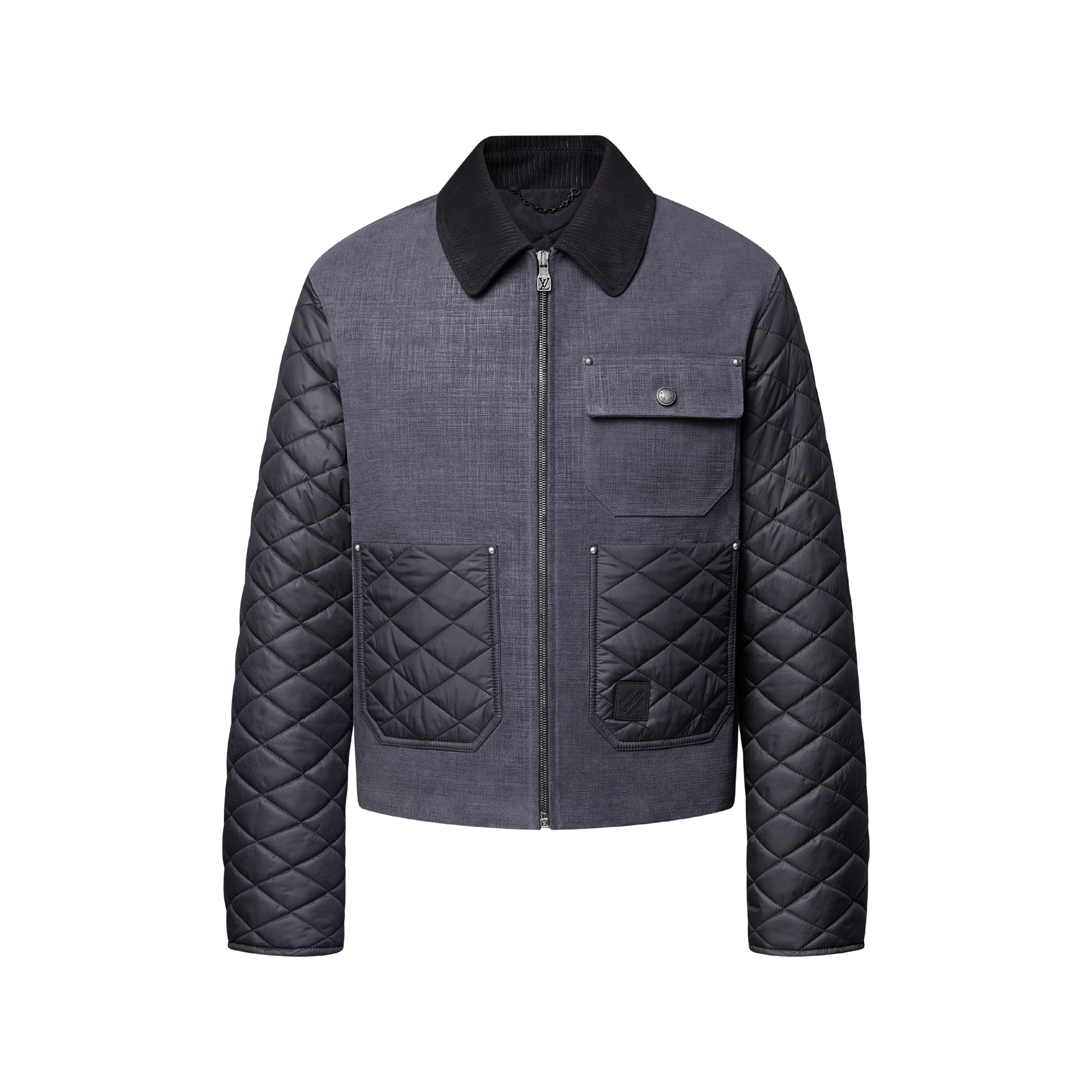 Mix Leather Workwear Blouson - High-End Ready-to-Wear 1AIMYJ